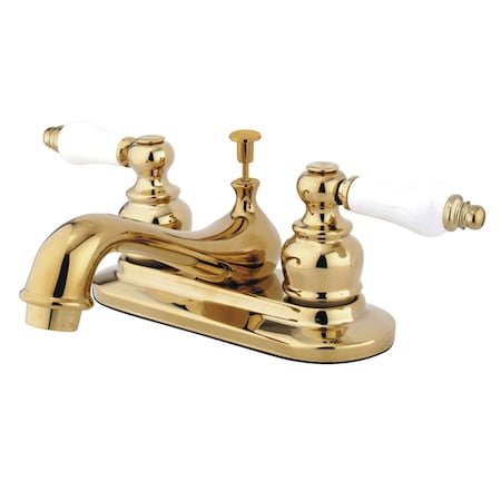 Kingston Brass 4" Centerset Bathroom Faucet, Polished Brass GKB602PL